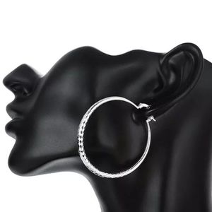 925 Silver Earring Big Hoop Earring Beautiful